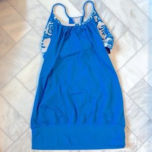Lululemon Athletica-combo bra tank-blue-ladies Size 6
